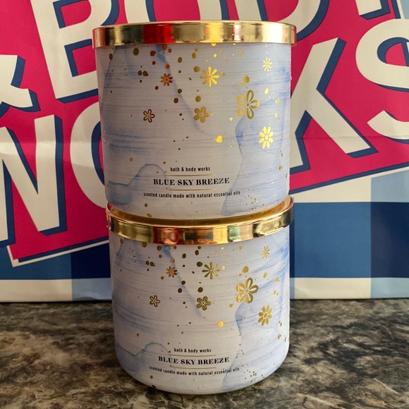 Bath & Body Works Other - Bath & Body Works Blue sky breeze   3-Wick candles